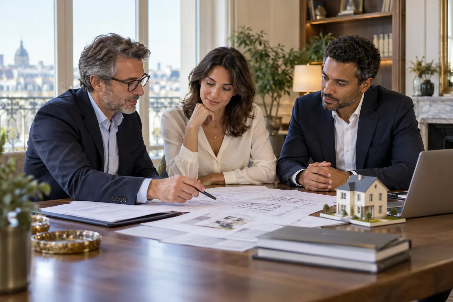 Famille préparant une SCI