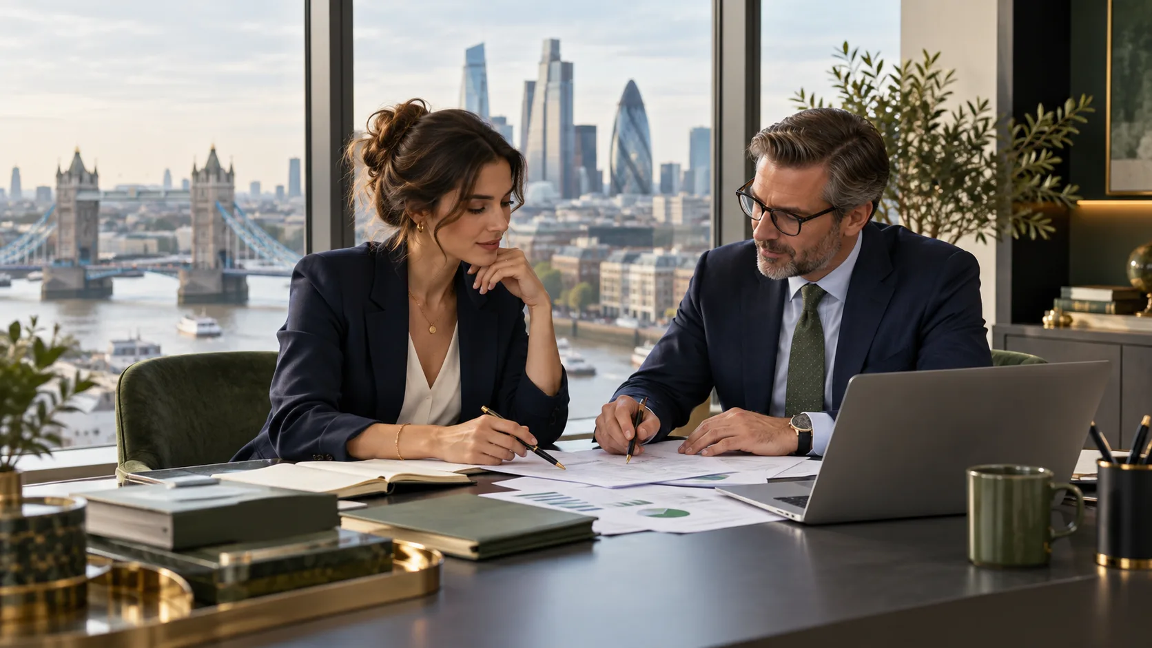 Entrepreneure dans un bureau londonien