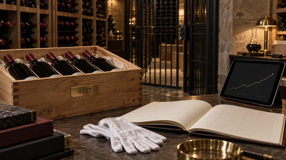 Illustration de la cave à vin des expatriés