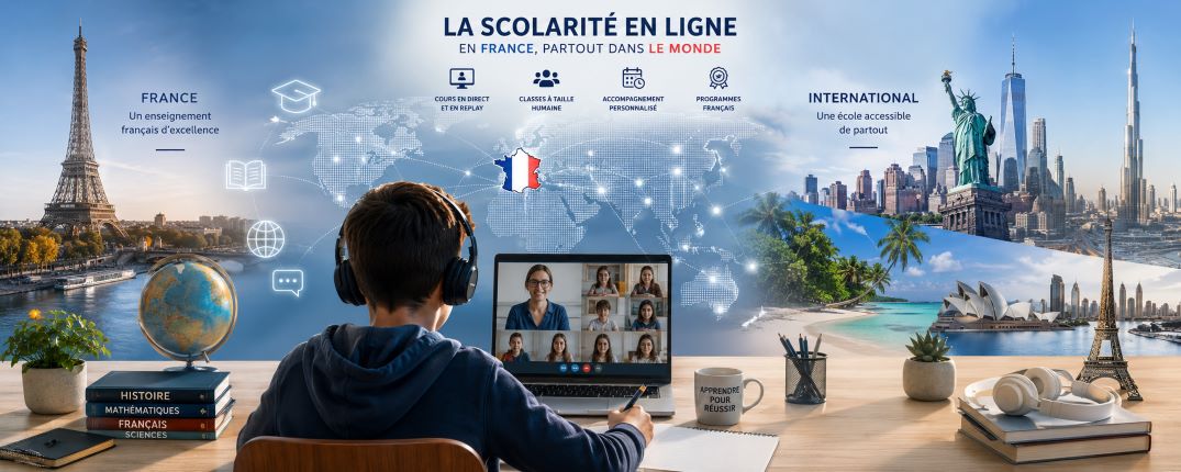 Scolarité française en ligne à l’international
